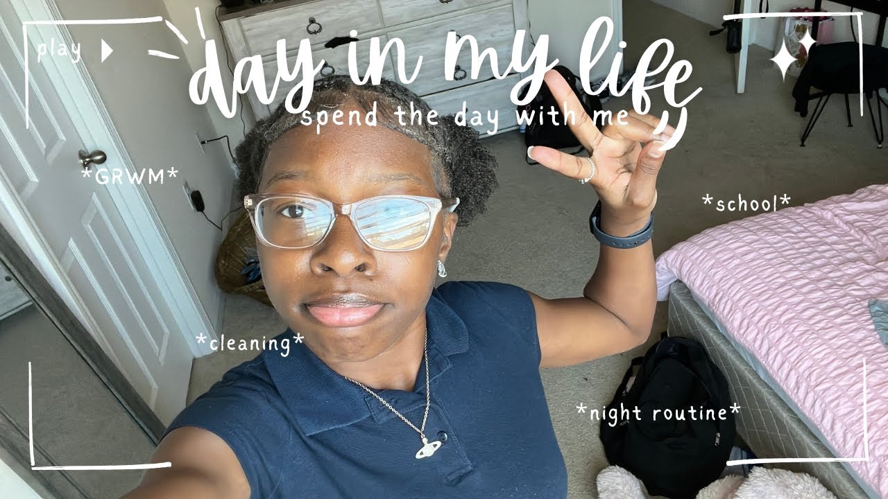 SPEND THE DAY W/ ME !! ☀️ *GRWM , school , cleaning , night routine* | Janae’s Journal