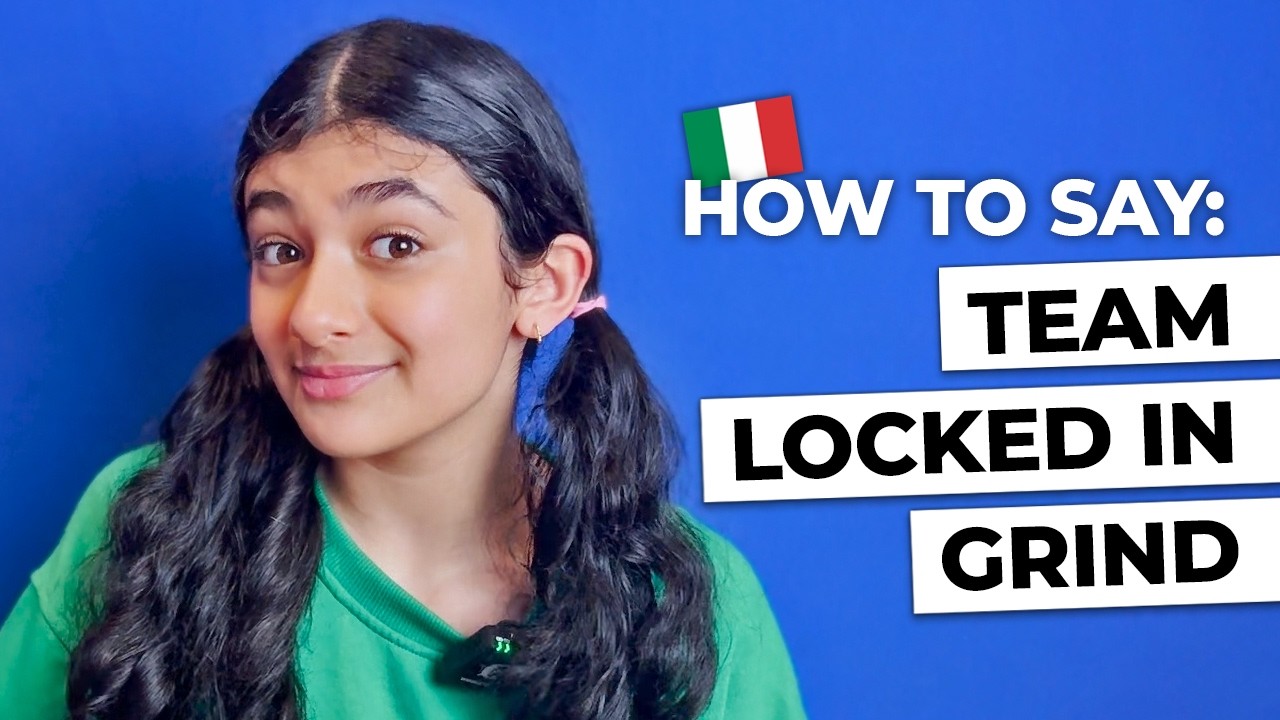How to say team, locked in, and grind in Italian 🇮🇹