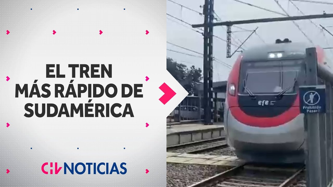 Así es el NUEVO TREN RÁPIDO Santiago-Chillán que estará operativo en el 2024