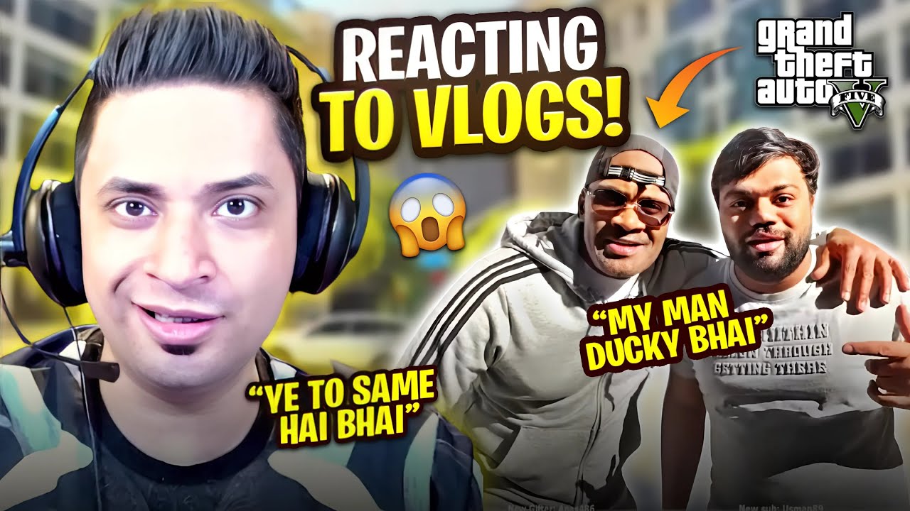 VLOG REACTIONS #14 😂 DUCKY BHAI USA (GTA 5 FRANKLIN) VLOG - MRJAYPLAYS