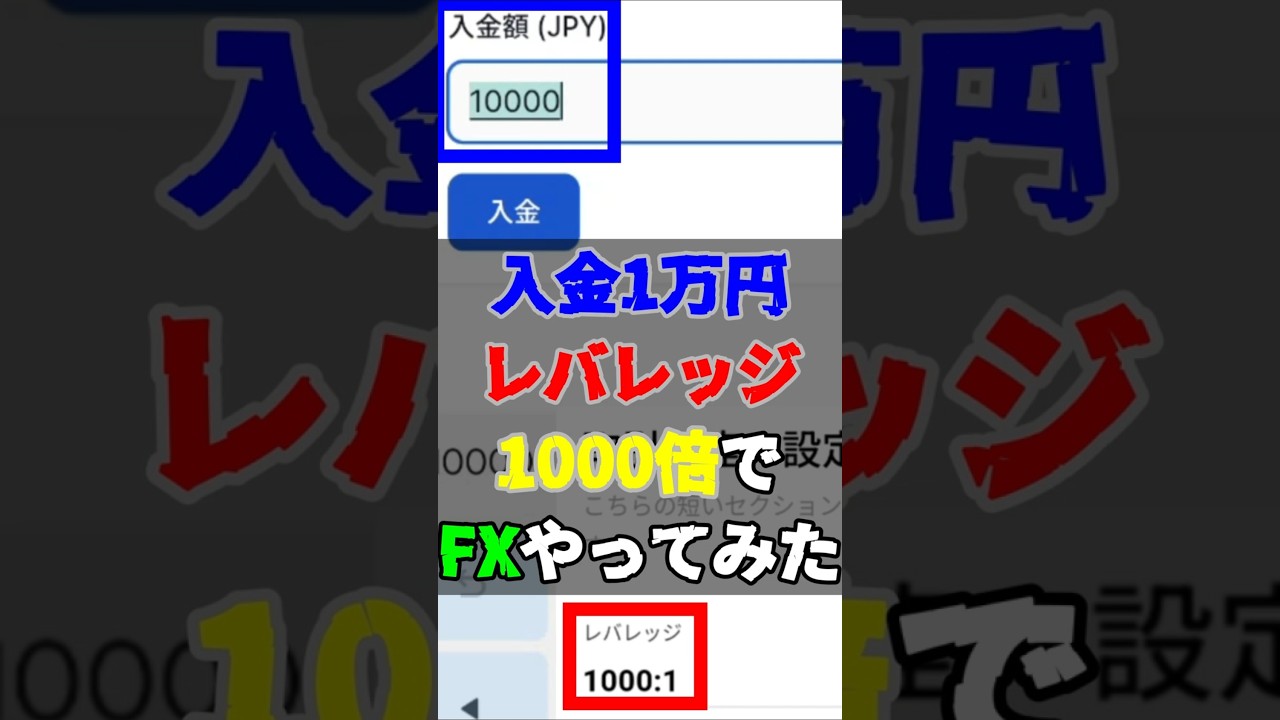 【FX】悲劇！証拠金1万円でレバレッジ1000倍の結果　#投資　#FX #トランプ砲　#相互関税　#ドル円