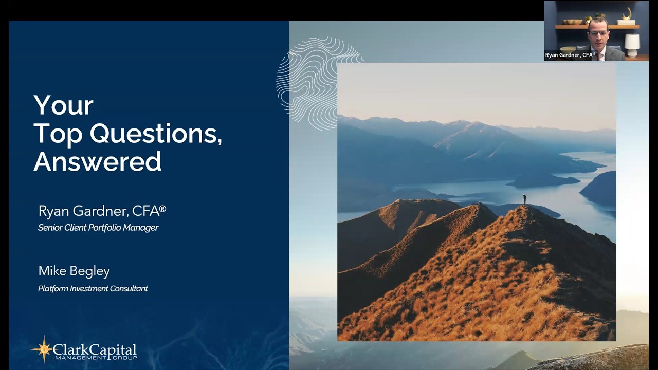 Peak Path Retirement Advisors Webinar Wednesday: Market Outlook with Clark Capital's Ryan Gardner