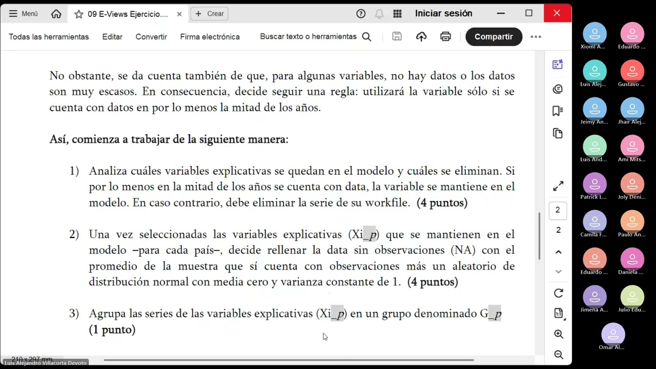Informática para Economistas Friday, November 7th, 2025 - 2 --- 9:05 AM - 10:25 AM