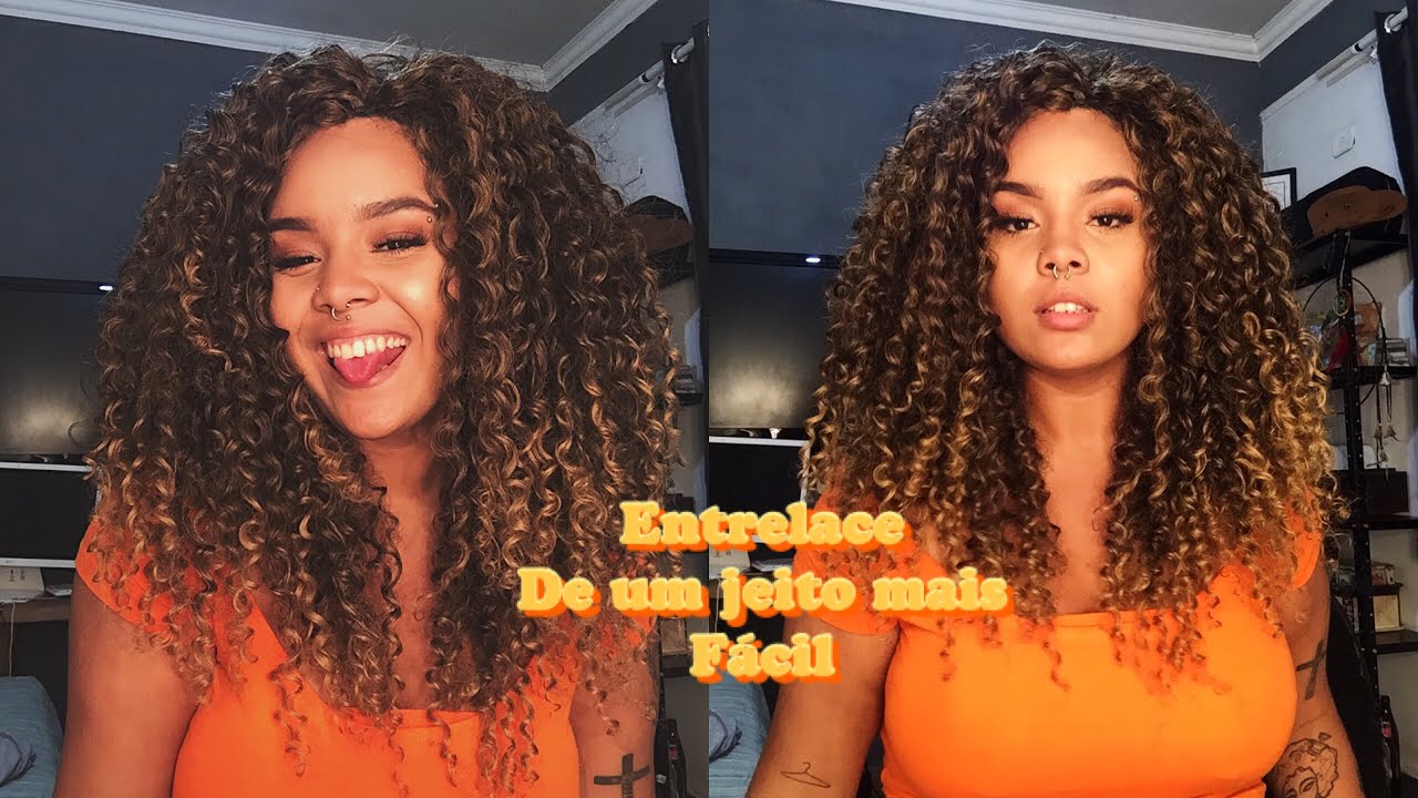 COLOCANDO ENTRELACE DE UM JEITO FÁCIL *sem trança nagô*