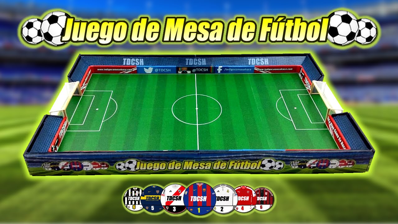 JUEGO de MESA de FÚTBOL, cómo se hace | Te Digo Cómo