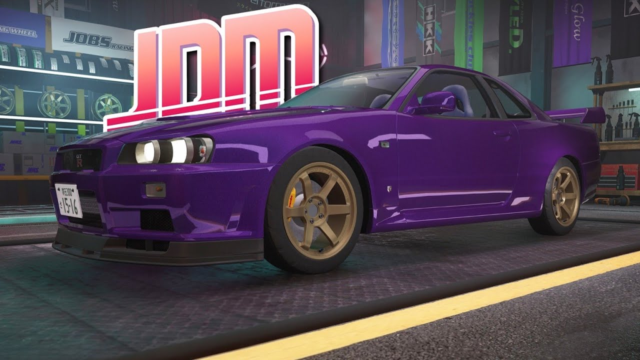 JDM: Japanese Drift Master - Nissan Skyline (R34) V-Spec II Customisation and Gameplay