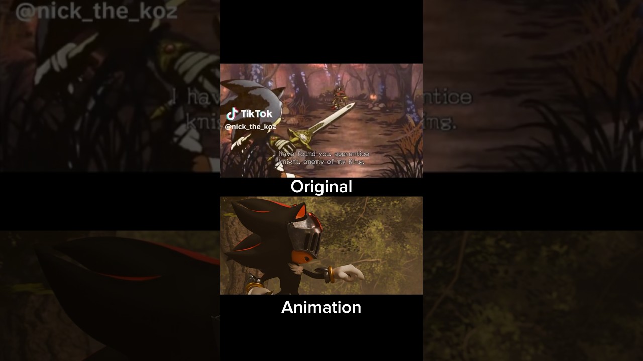 Сравнение заставок Соника #sonicandtheblackknight #sonic #shadowthehedgehog #3danimation #shadow