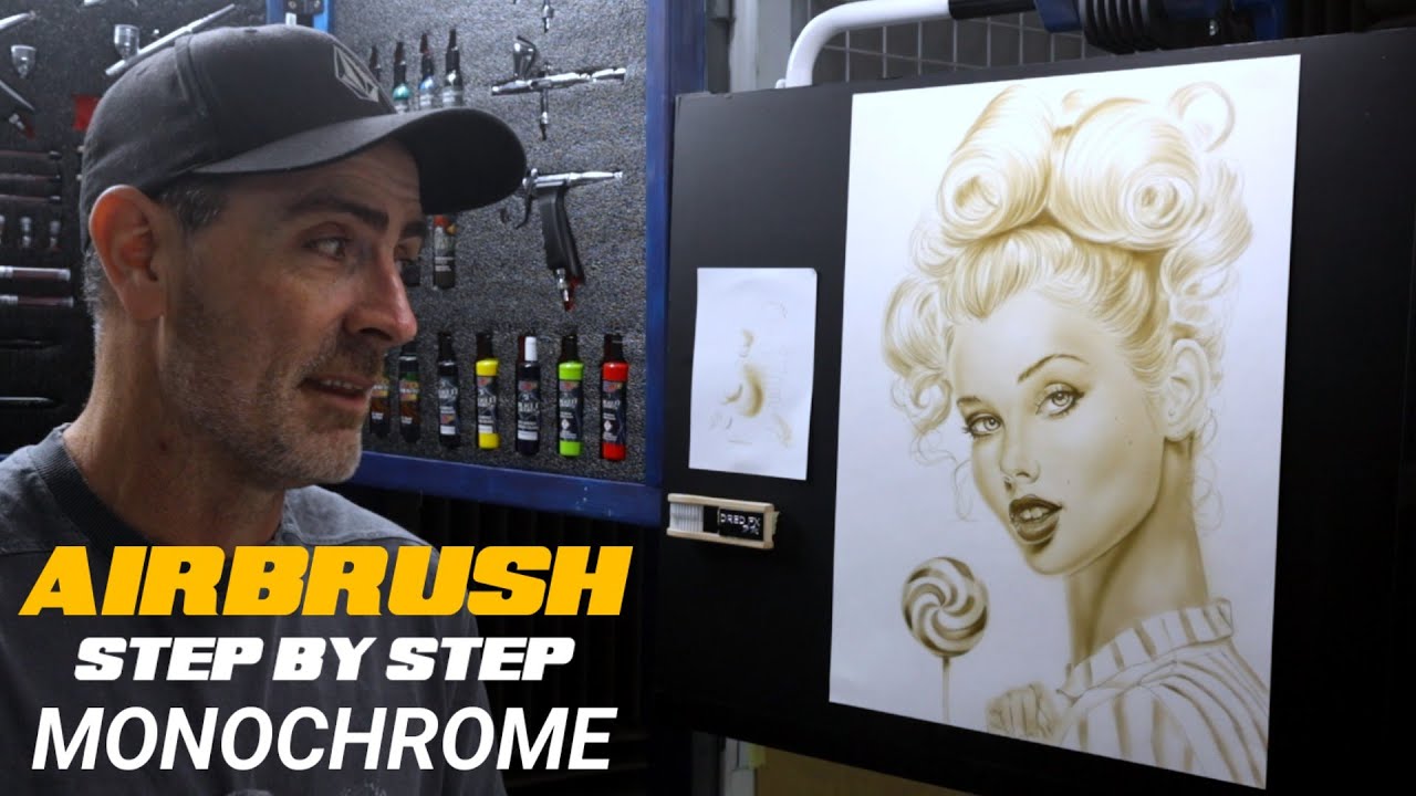 Airbrushing for beginners  step by step guide Monochrome