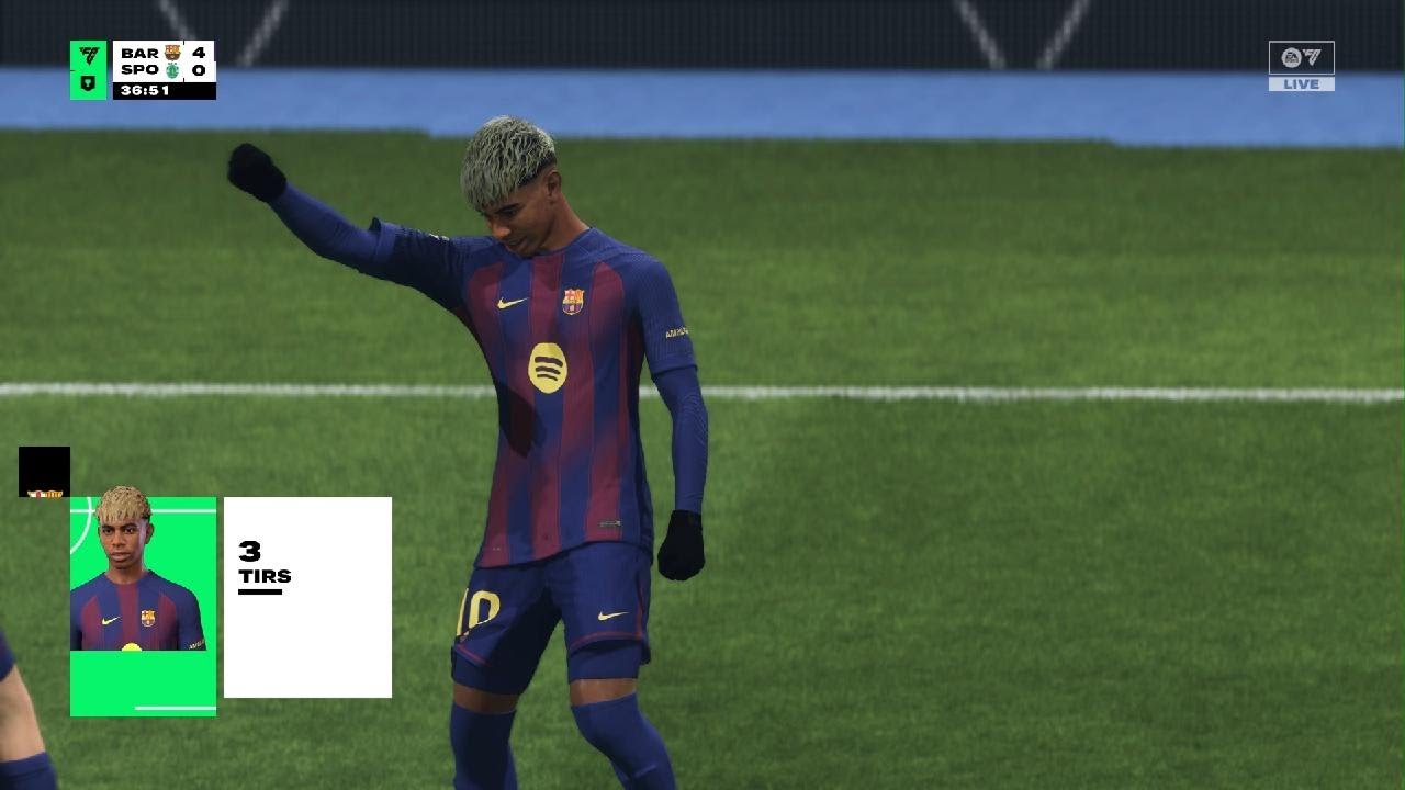 EA SPORTS FC 26 Drag back fake skill move X Lamine Yamal