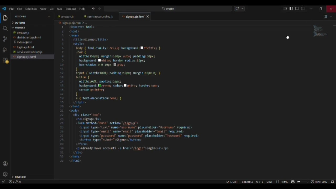 Watch me build an amazon Clone - Login & Signup System with Firebase | Project Demo