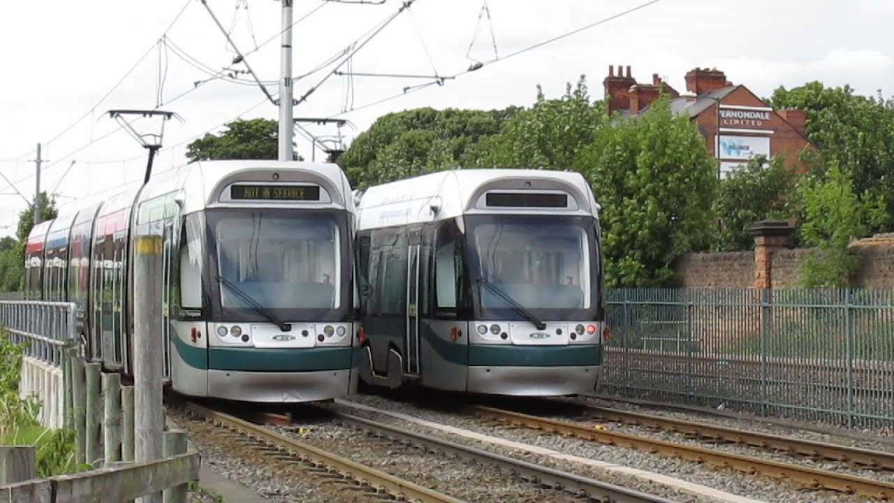 NET Trams Grind to a Halt in Nottingham - July 2017
