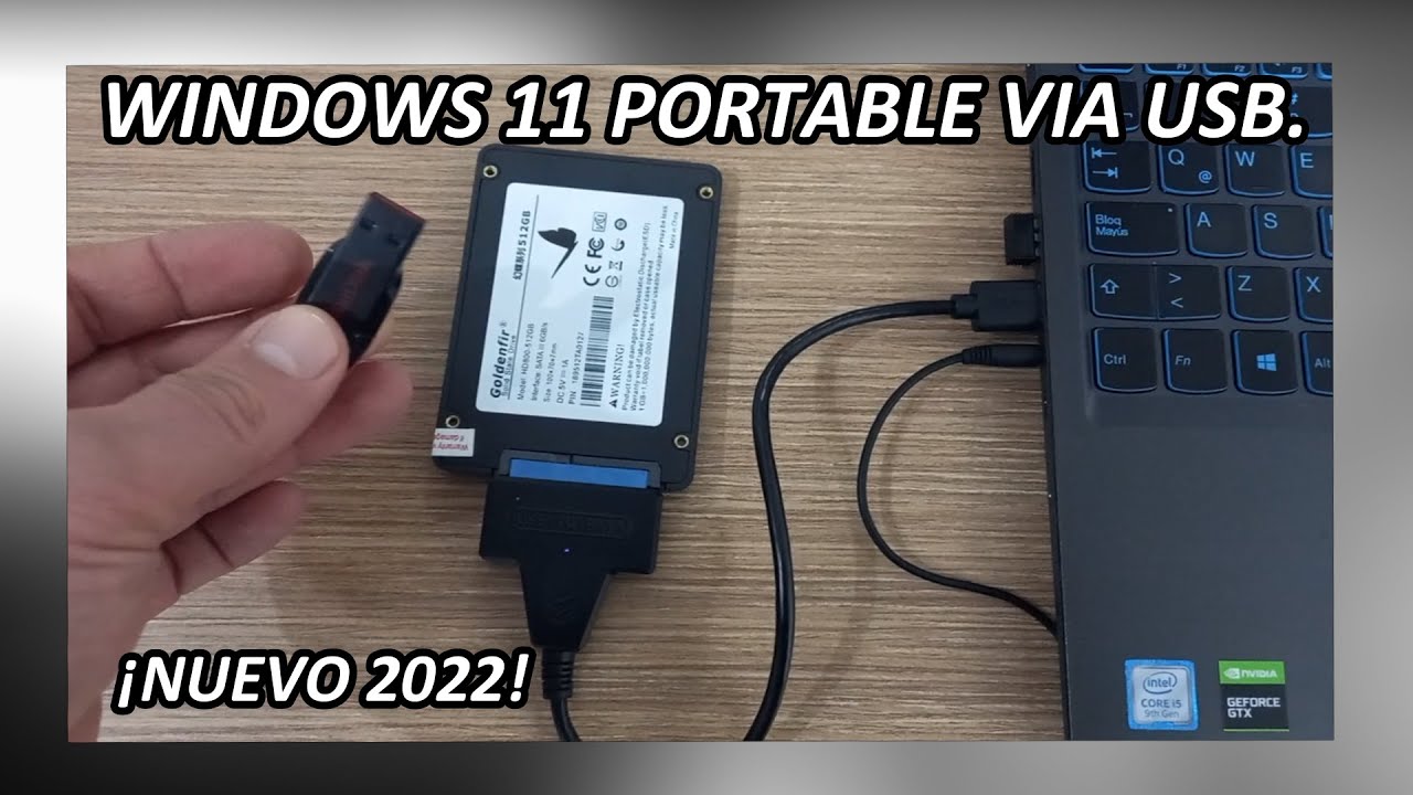 WINDOWS 11 en una USB o SSD Disco PORTABLE!! NUEVO 2022👈