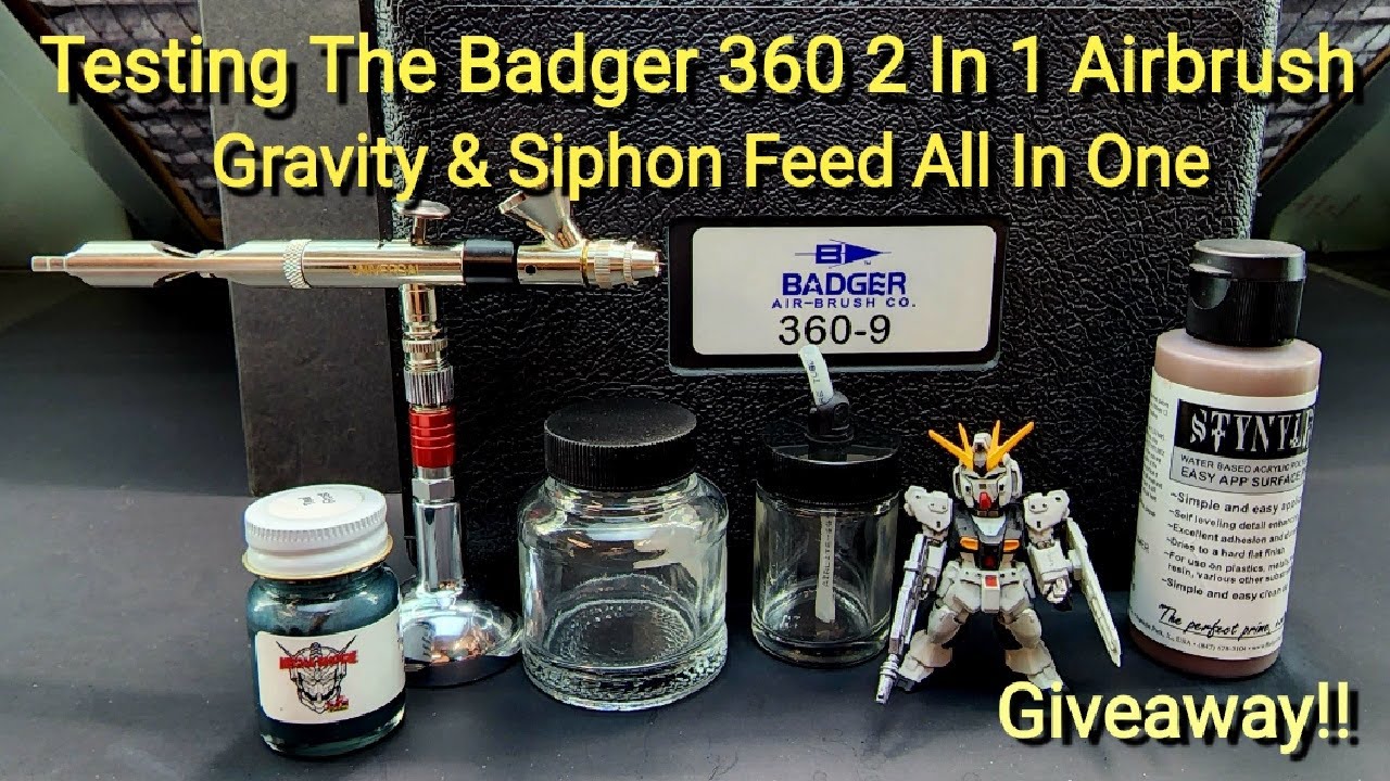 Testing The Badger 360 Airbrush - A Gravity & Siphon Feed All In One Airbrush