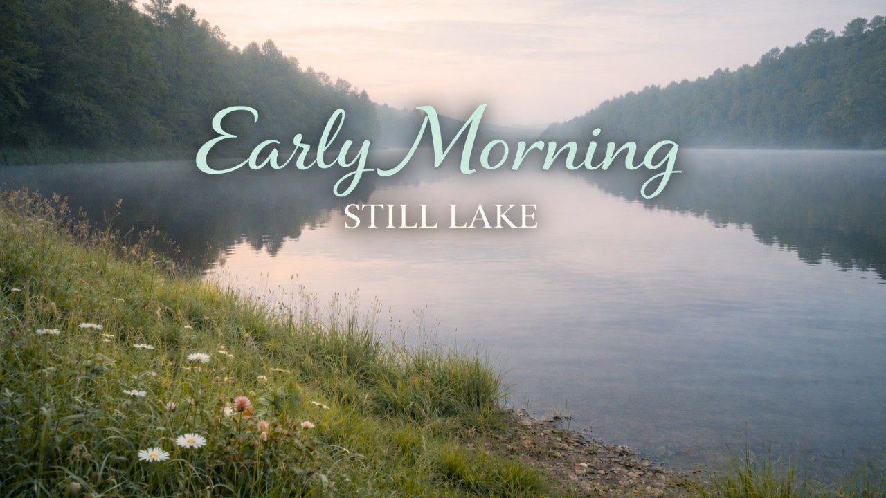 Early Morning Still Lake 🌿 Quiet Open Calm