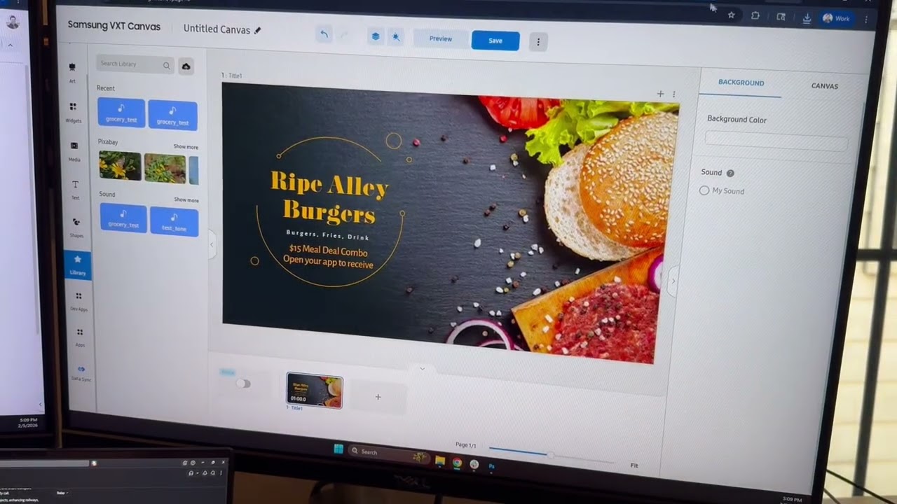 Samsung VTX - LISNR Digital signage Demo.