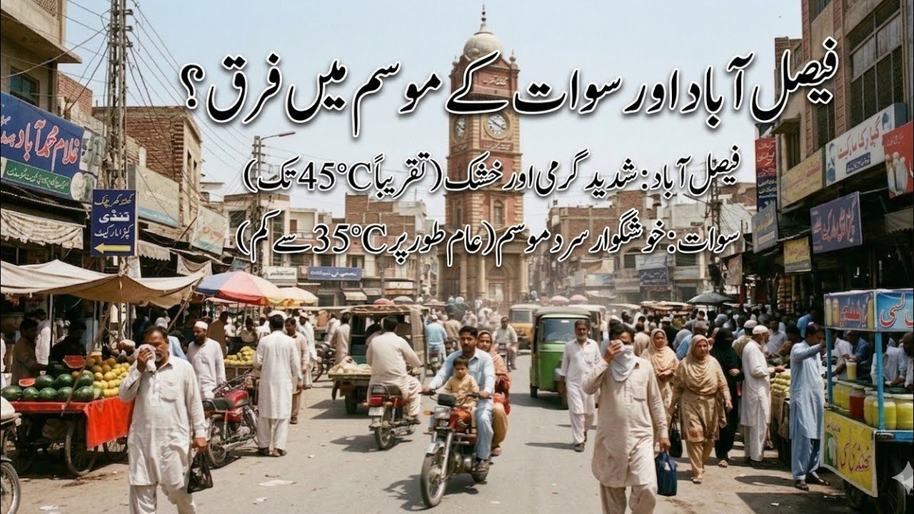 Faisalabad&rsquo;s 45&deg;C Heat vs Swat&rsquo;s Cool Breeze! 🌤️❄️ You Won't Believe the Difference!