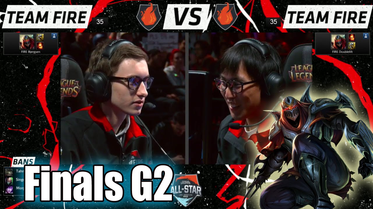 Bjergsen Zed vs DoubleLift Zed | Game 2 Grand Finals 1v1 All-Stars 2015 | NA vs NA