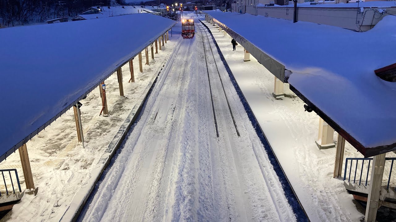 雪景色車窓　　　釧網線　緑〜川湯温泉　　　　雪の中の車窓　　　　　　　　　　　　　　　　2026年1月21日