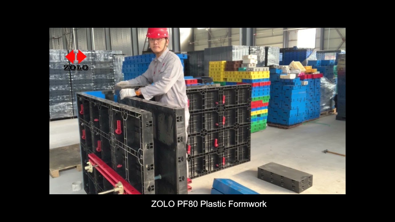 Zolo ZPlastk&trade;80  Modular Plastic Formwork Let you build your house easily!!