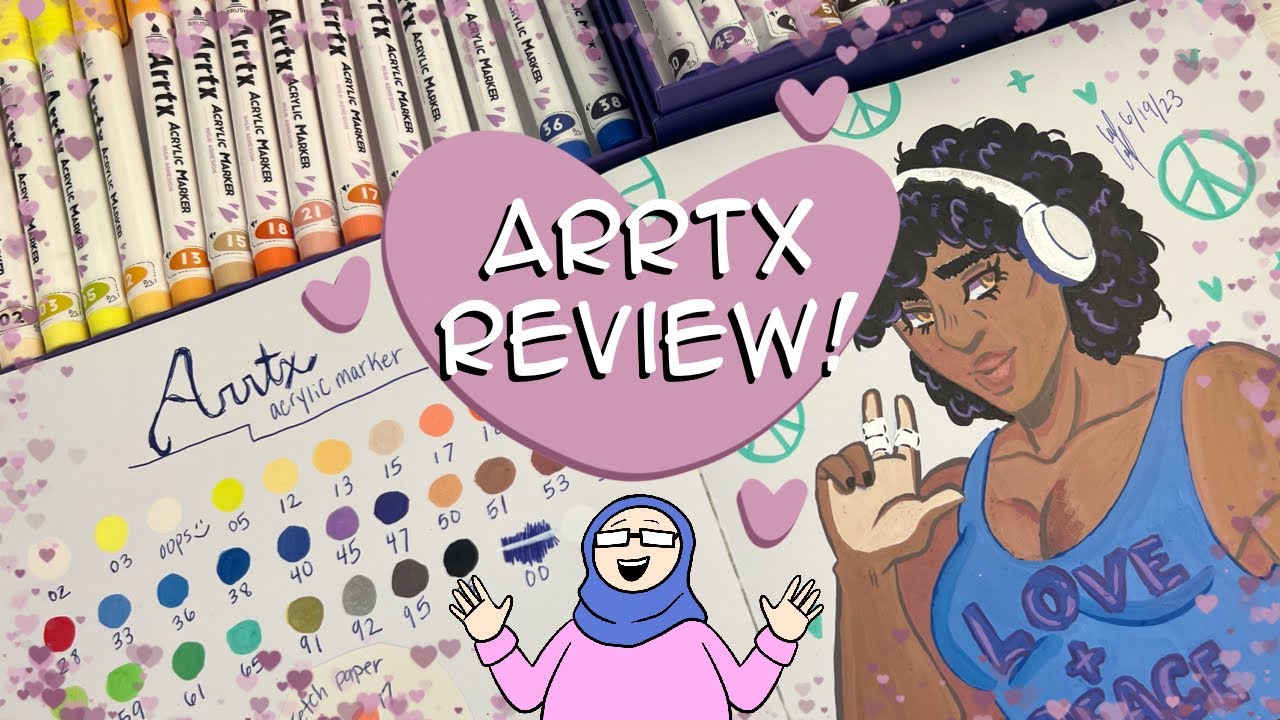 Trying ARRTX Acrylic Paint Markers! Are they worth it? 🤔💸