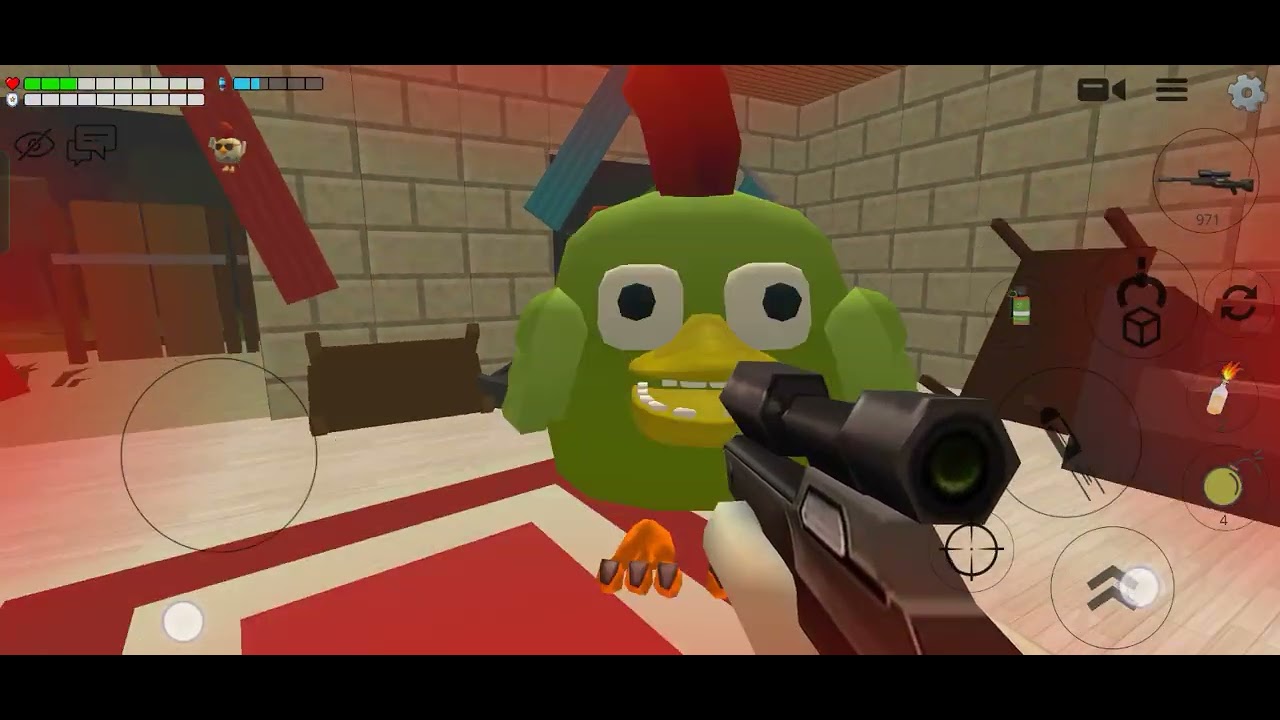 Chicken Vs Zombie Apocalypse In Chincken Gun Be like: