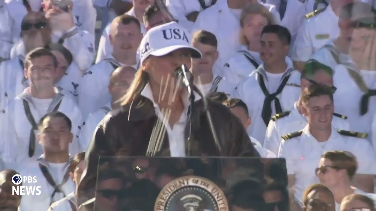 WATCH: First lady Melania Trump honors 'enduring spirit' of U.S. Navy at 250th anniversary