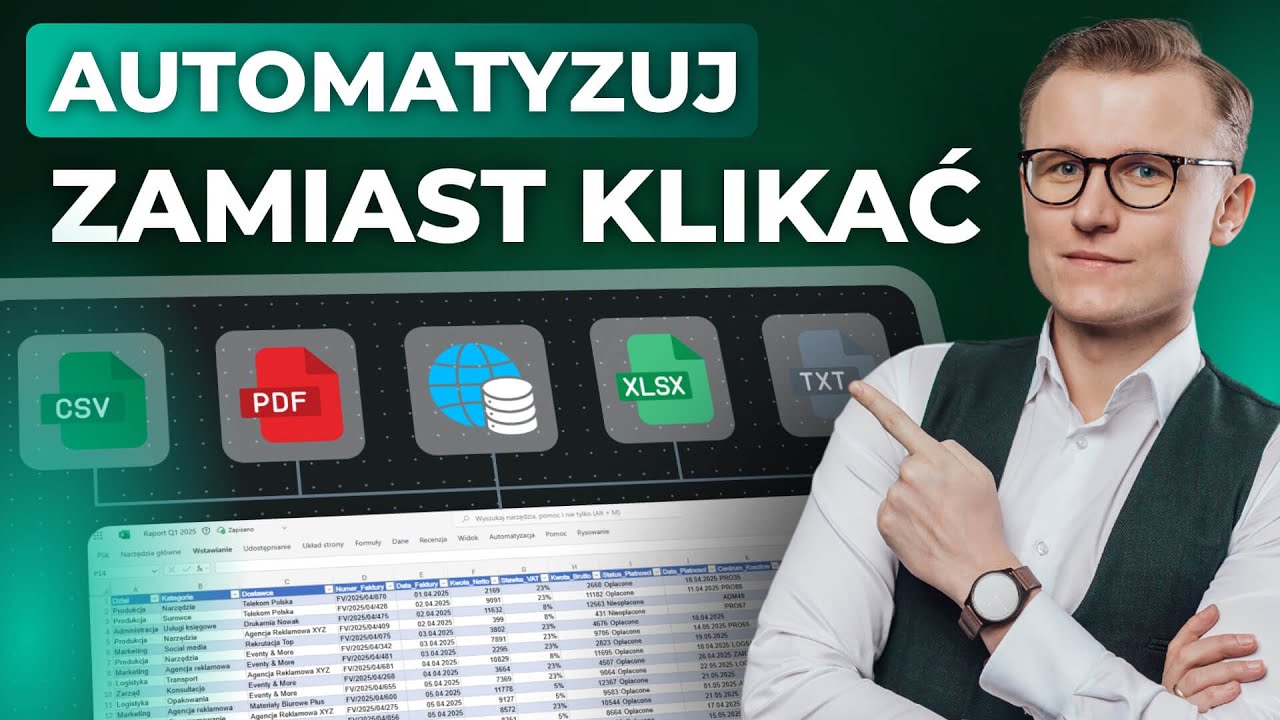Excel AI + Power Query: Zautomatyzuj raz, zamiast klikać w nieskończoność!
