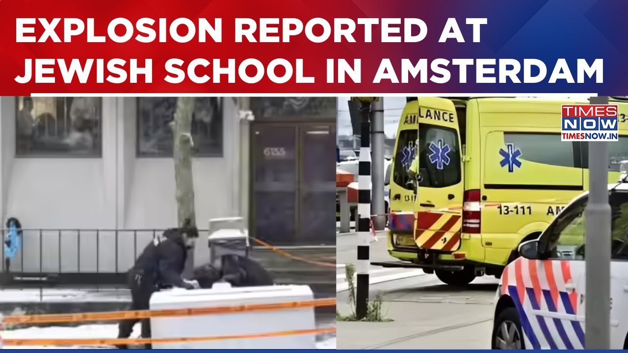 Explosie gemeld bij Joodse school in Amsterdam; autoriteiten onderzoeken mogelijke gerichte aanval.