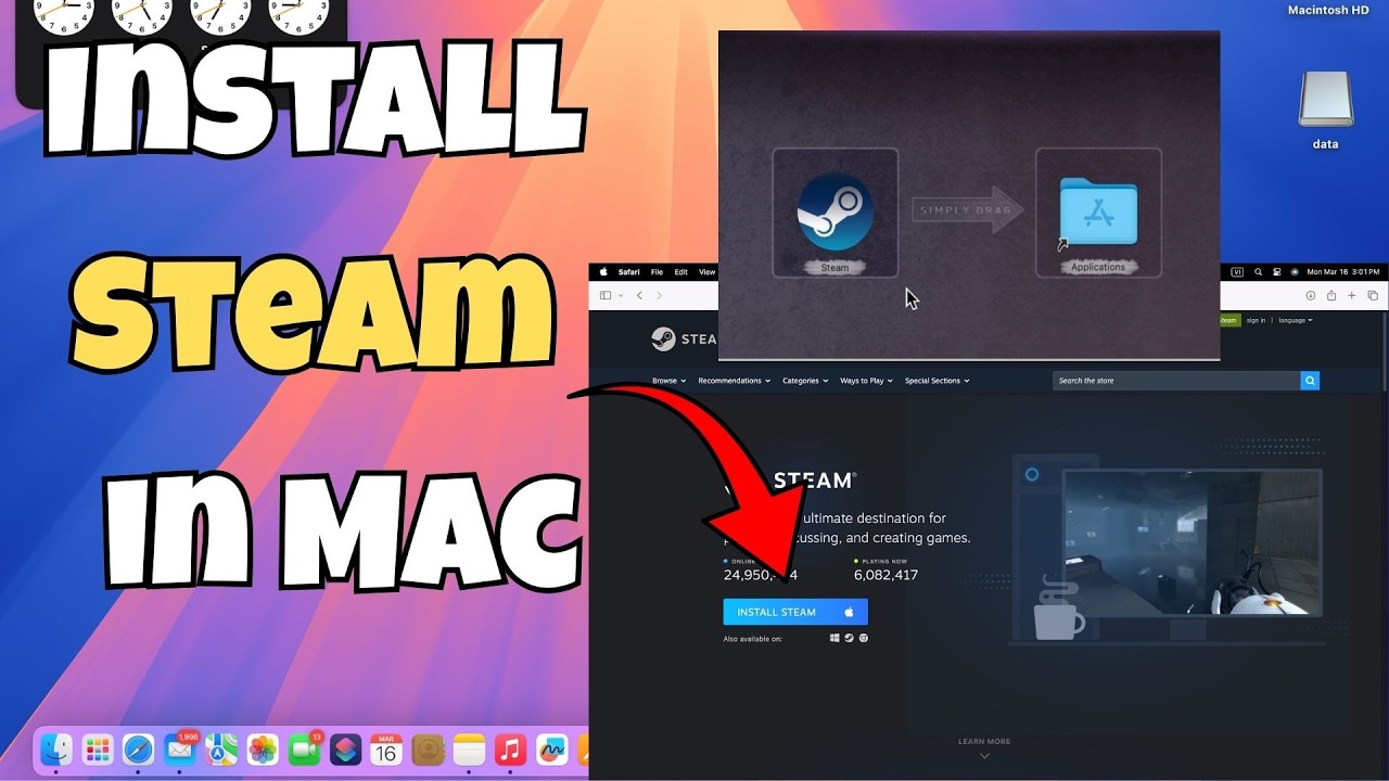 How to Install Steam on Mac? Download & Install Steam Macbook Games