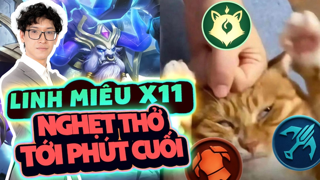 MCGG | NGHẸT THỞ TỚI PHÚT CUỐI | LINH MIÊU 11 HỆ  CỰC MẠNH #MCGG #MAGICCHESSGOGO #SLY #SLYMCGG