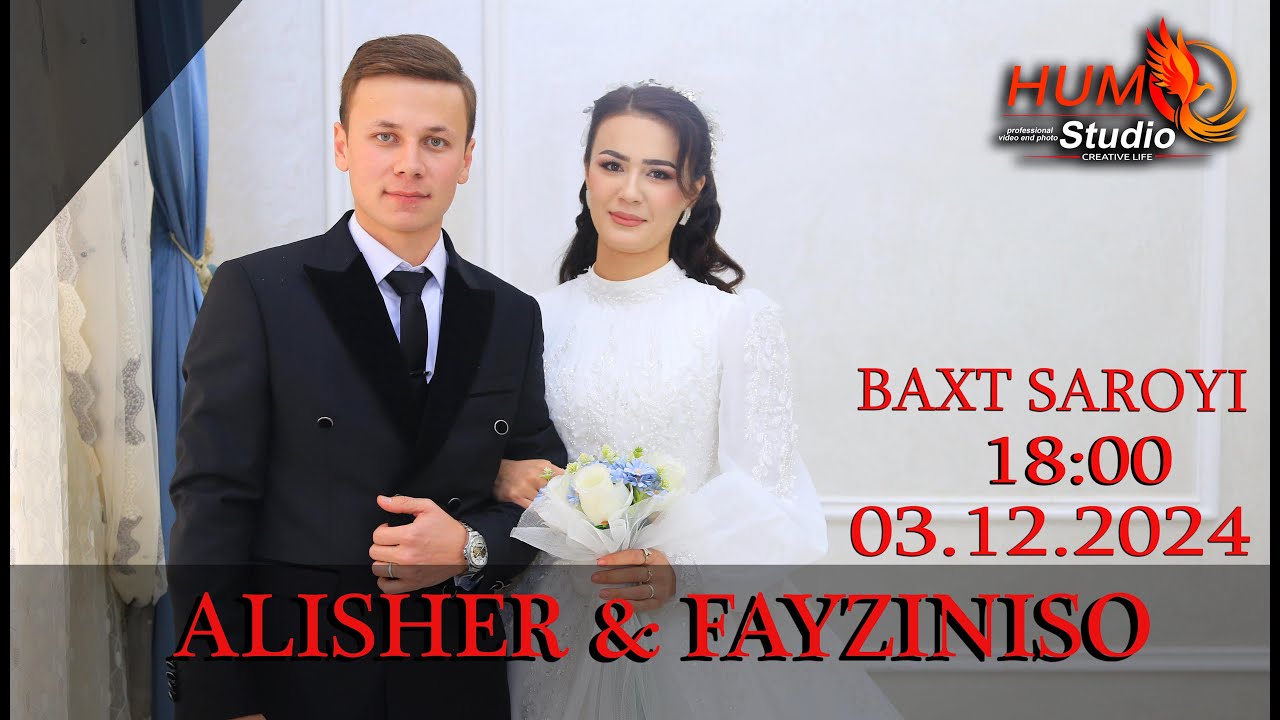 ALISHER & FAYZINISO. TURTKUL BAHT SAROYI TO'YHONASI 03.12.2024 HUMO STUDIO