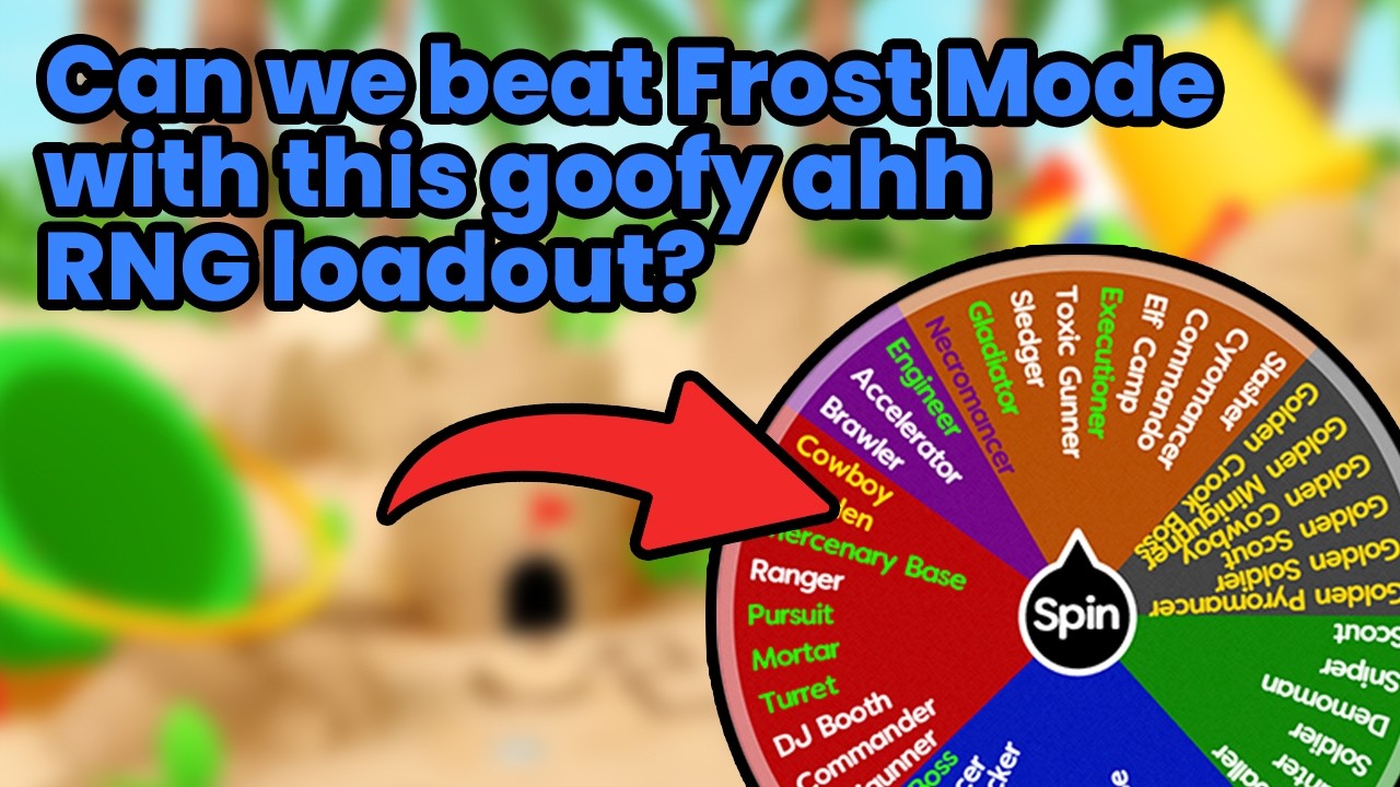 Can we beat Frost Mode with an RNG Chosen LOADOUT (Tower Defense Simulator)
