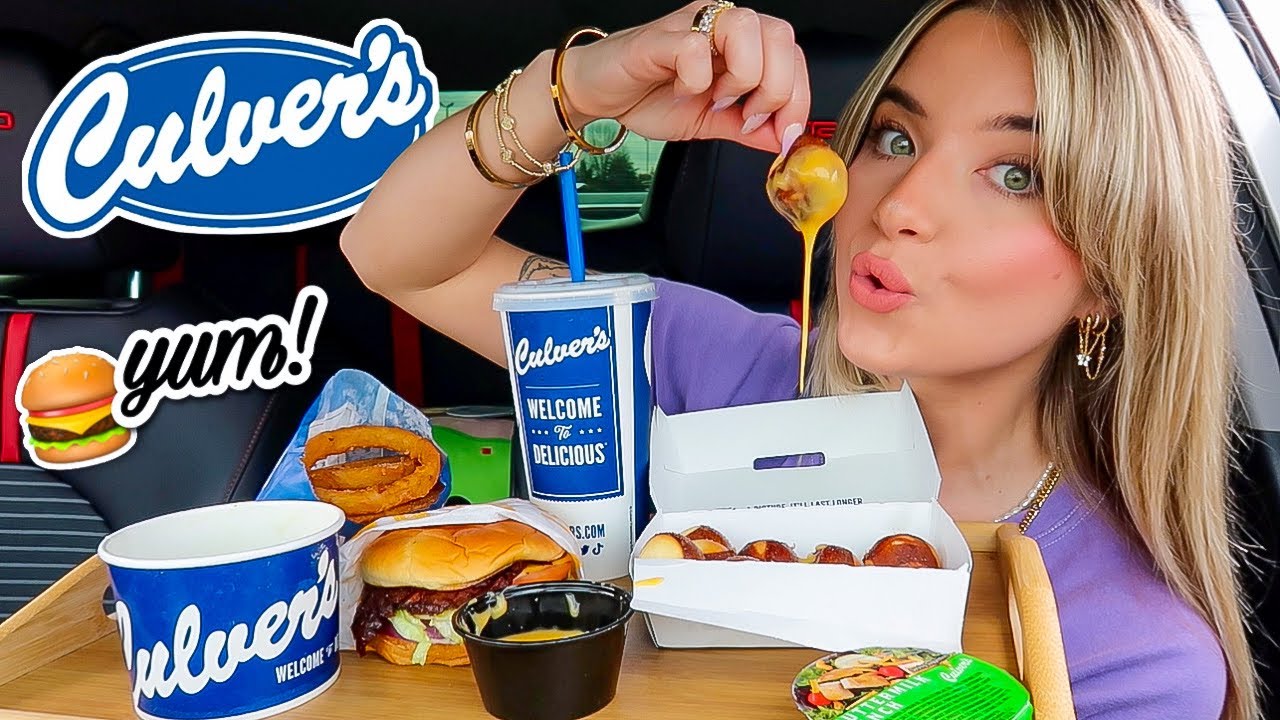 Culver's Mukbang! cheeseburger, onion rings, pretzel bites! + moving?! & how I smell good!