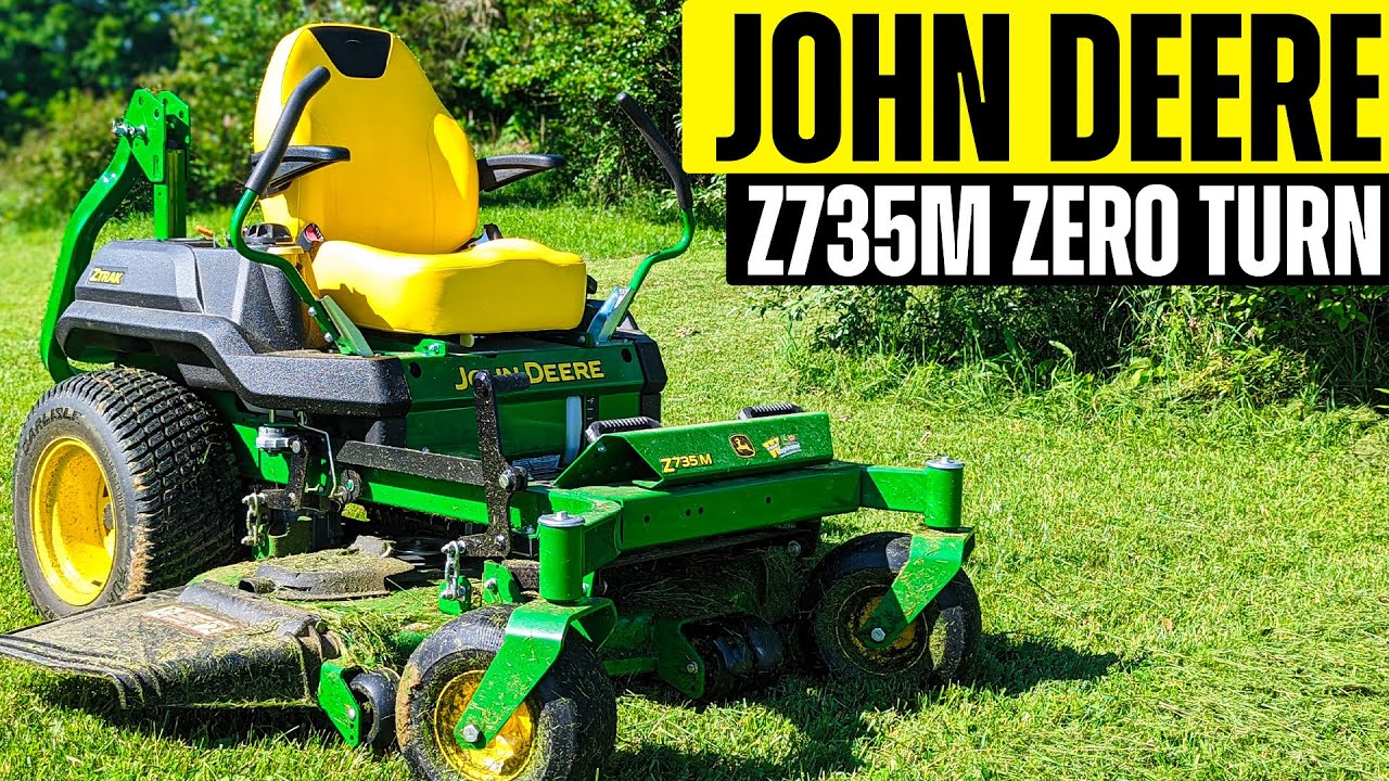 John Deere Z735M — лучшая серия Z700 с нулевым радиусом разворота