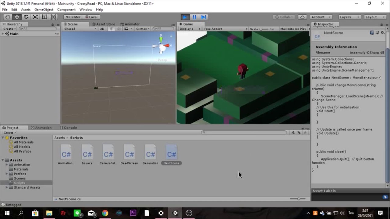 Assignment 4 CrossyRoad With Unity