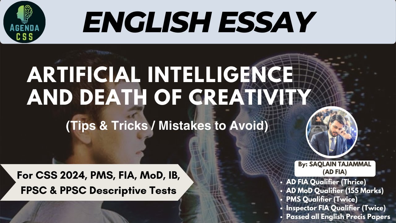 CSS 2024 English Essay: AI & Death of Creativity - Top Tips & Common Mistakes! For CSS, PMS, FIA, IB
