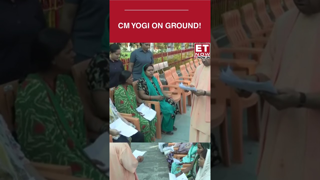 CM Yogi Adityanath Holds Janta Darshan In Gorakhpur, Listens To Public Grievances | ET Now #shorts