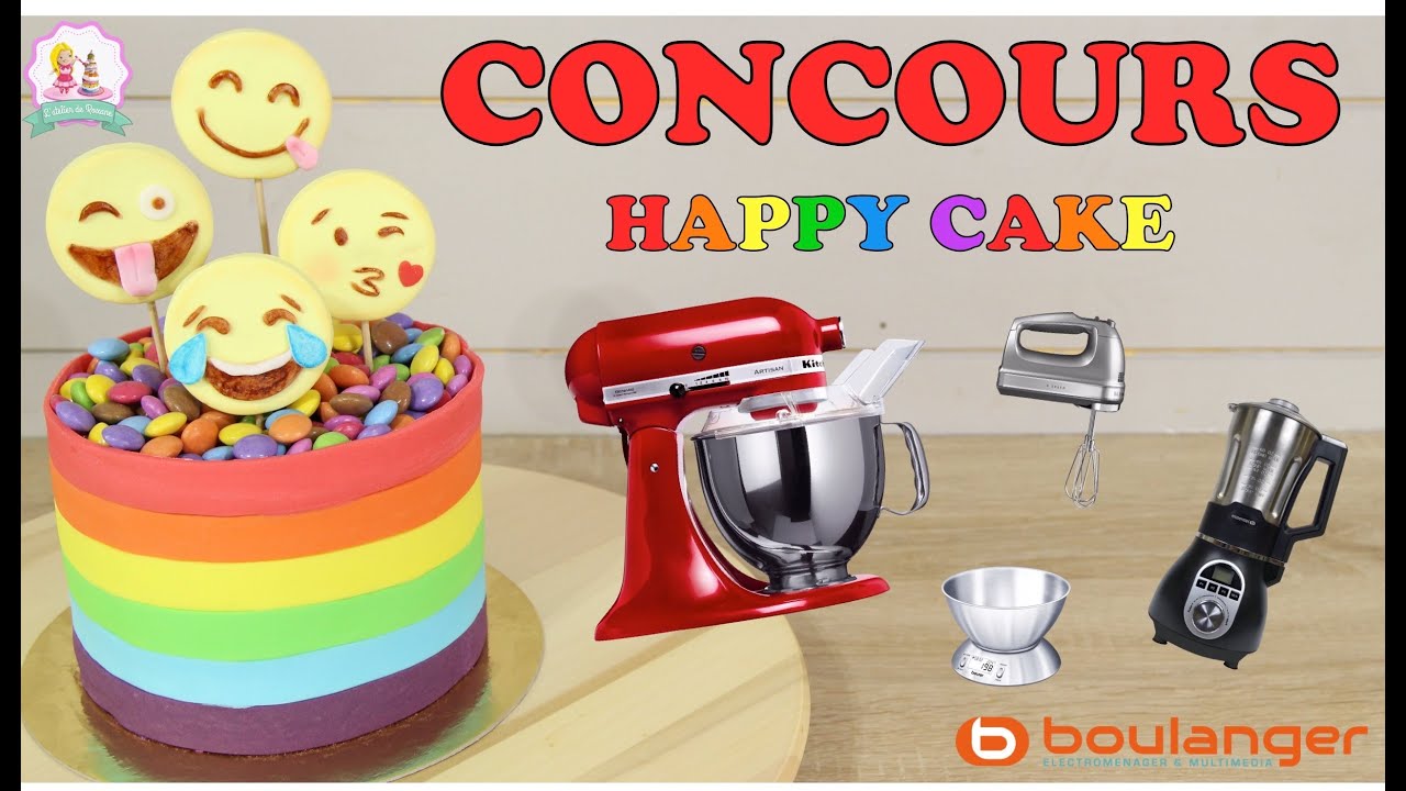 ♡&bull; CONCOURS HAPPY CAKE BOULANGER - G&Acirc;TEAU EMOJI PATE A SUCRE - CAKE DESIGN - GATEAU CHOCOLAT &bull;♡