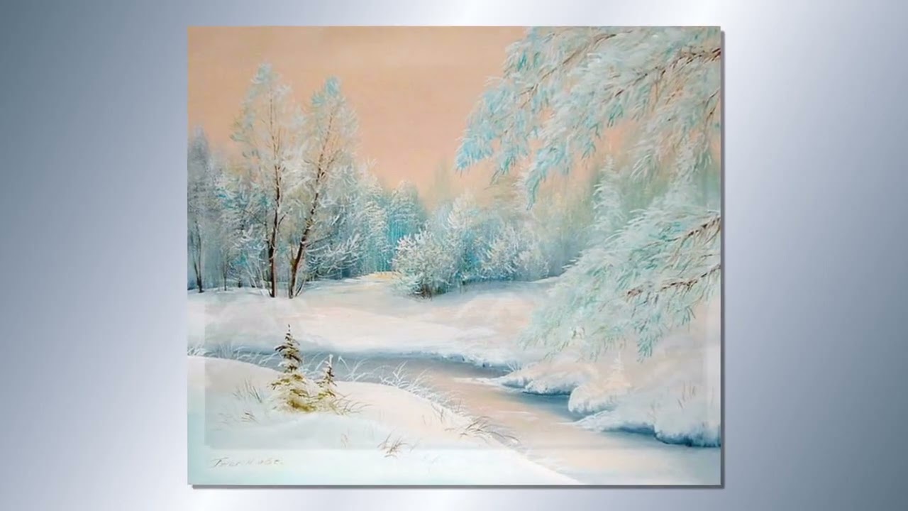 Artist Natalia Gusak.  Winter Landscapes
