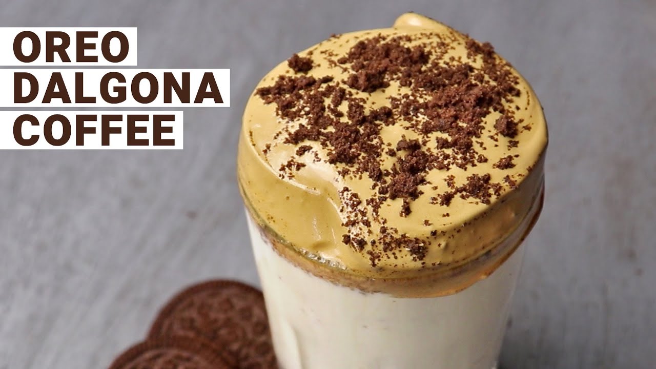 OREO DALGONA COFFEE  | DALGONA COLD COFFEE with OREO