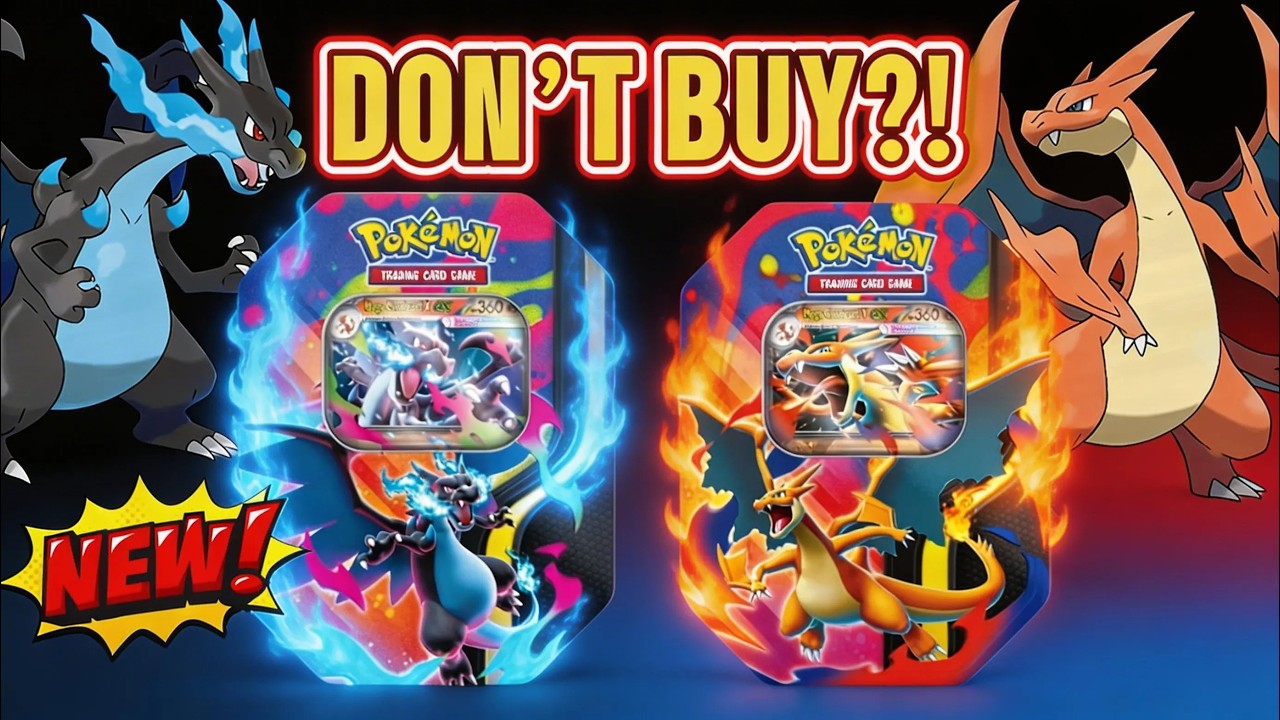 The NEW Mega Charizard X ex & Y ex Tins… Are They Worth It?!