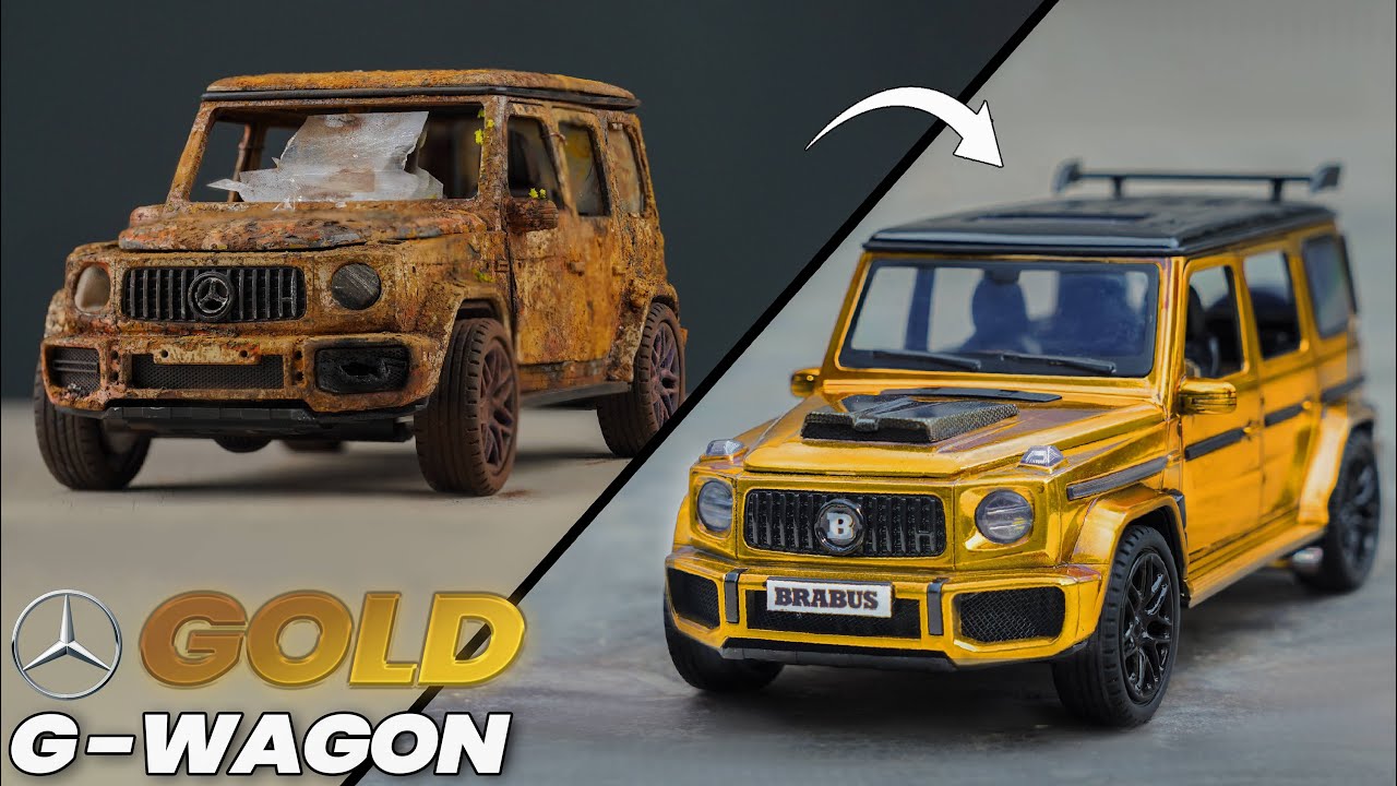 Abandoned Mercedes Benz G Wagon into 24k Gold Brabus | 100th Video