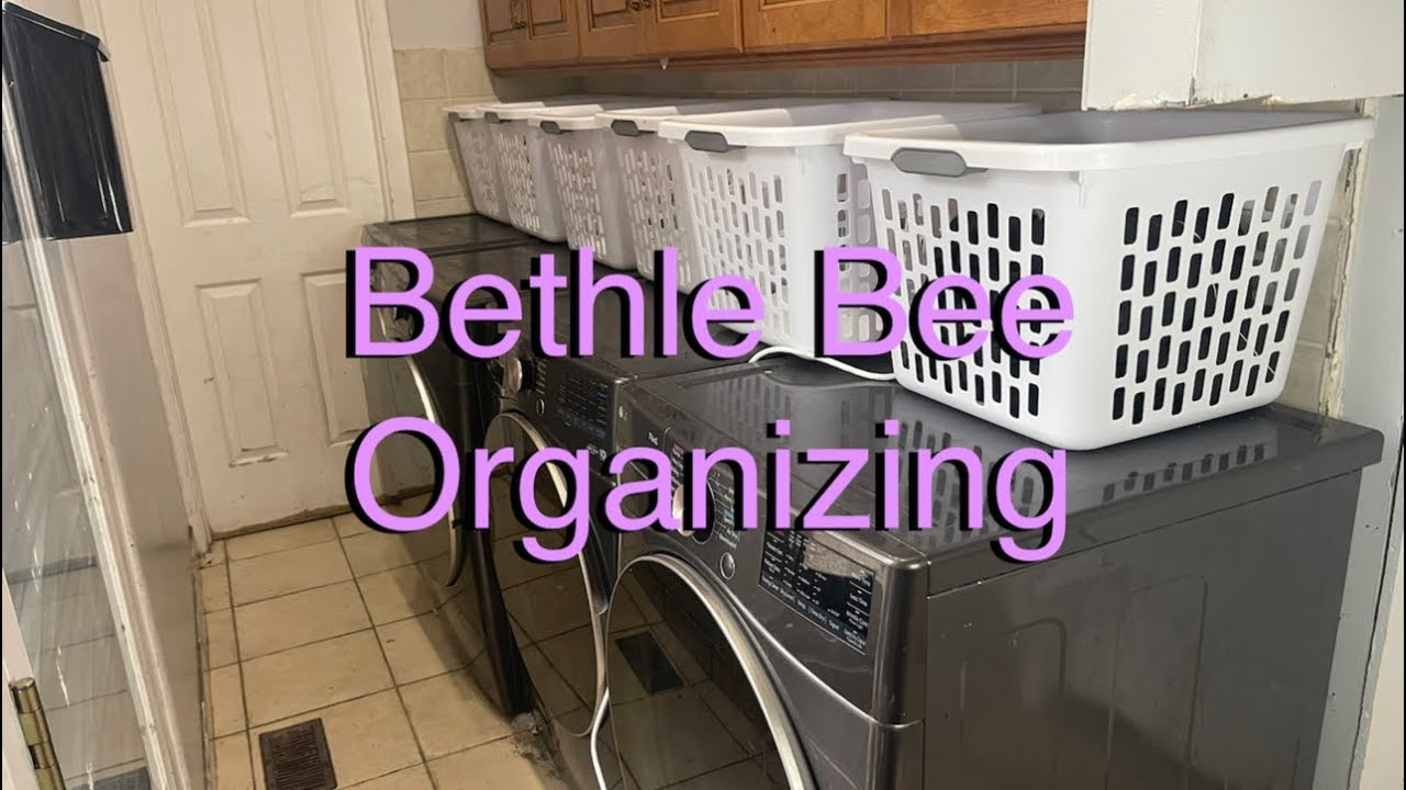 Organizing this small Laundry Room for a Family of 12 for Free