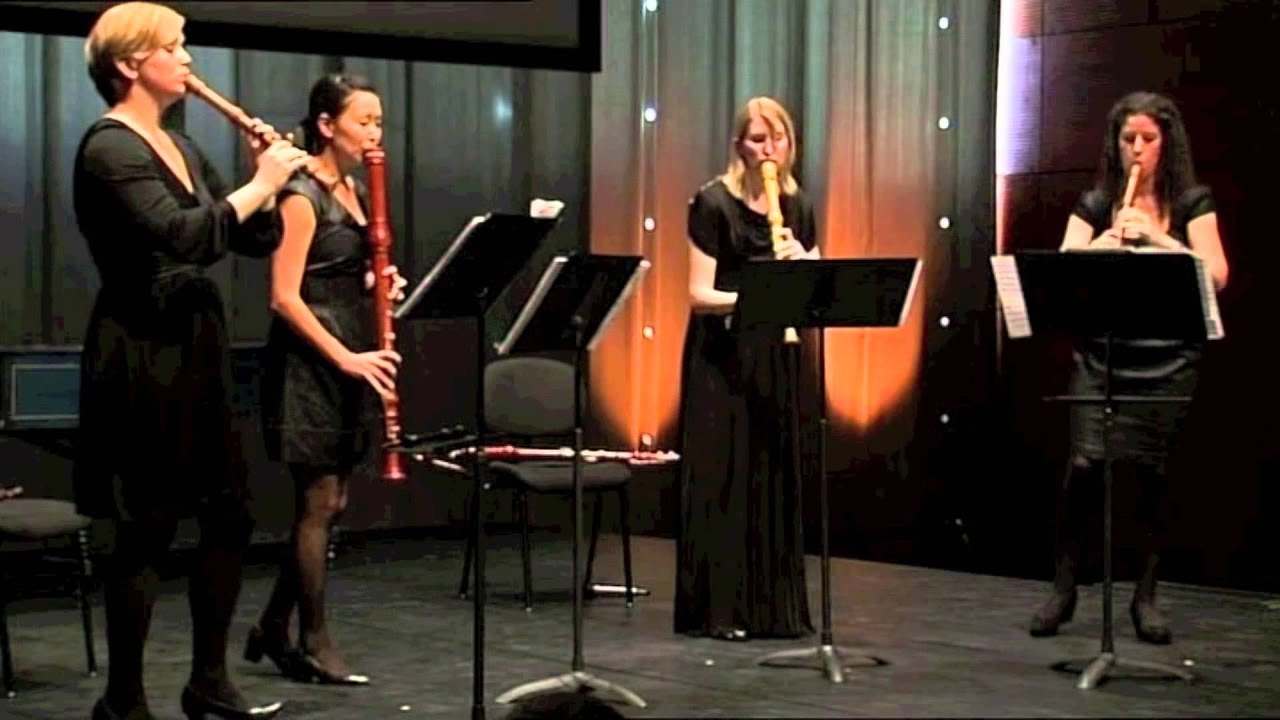 Woodpeckers Recorder Quartet - A. Vivaldi Concerto C-major RV 443 - allegro molto