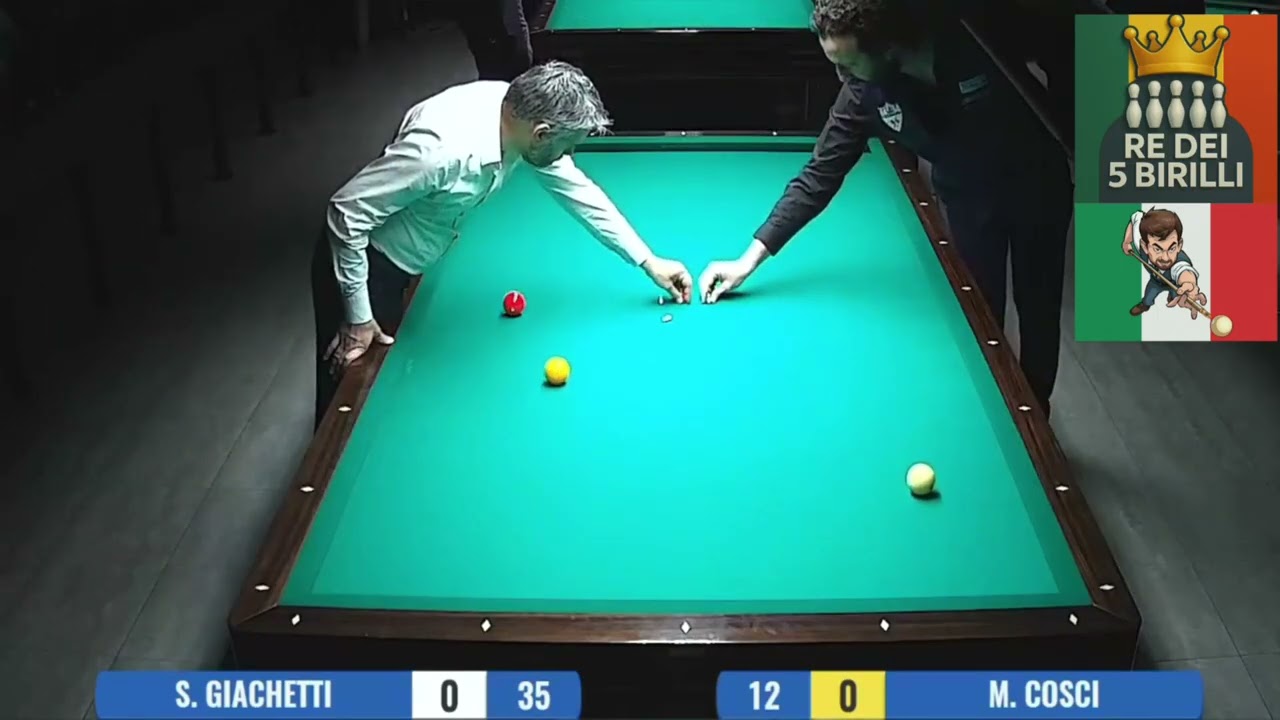 🎱 Stefano Giachetti vs Marco Cosci – Duello Reale per l’Eccellenza
