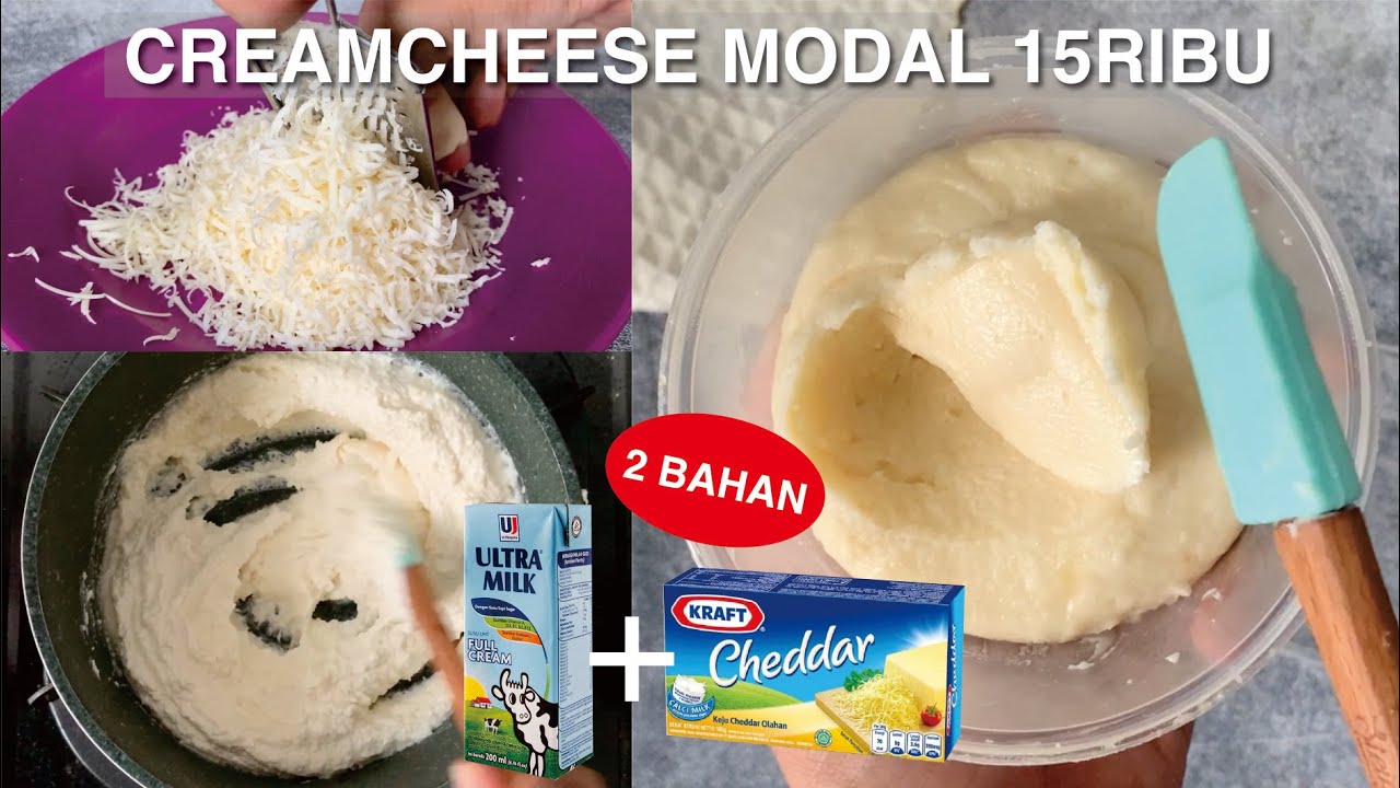 Cara Membuat CREAMCHEESE 15 Ribu 2 BAHAN Takaran Sendok!!