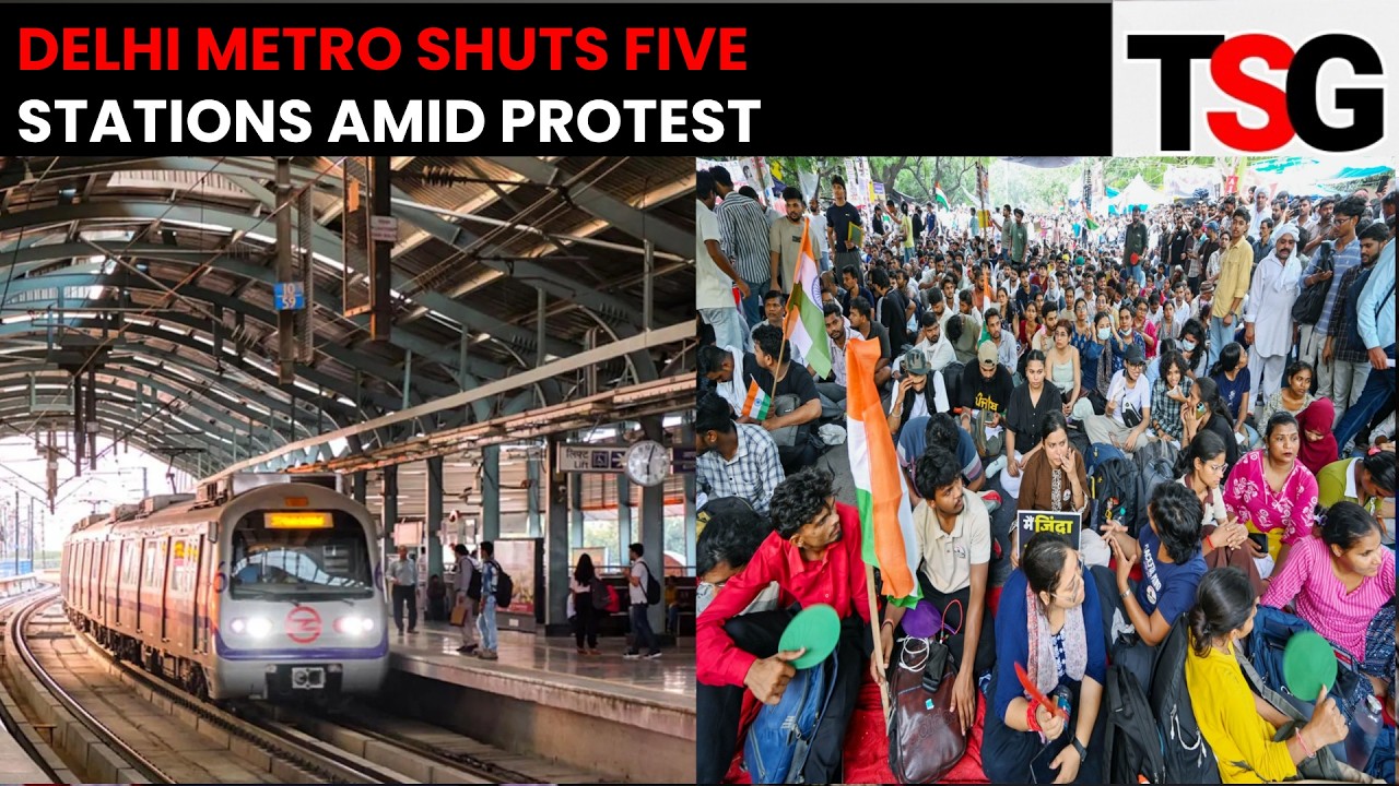 CJP Protest March: Five Delhi Metro Stations Shut Amid Massive Security Alert | TSG