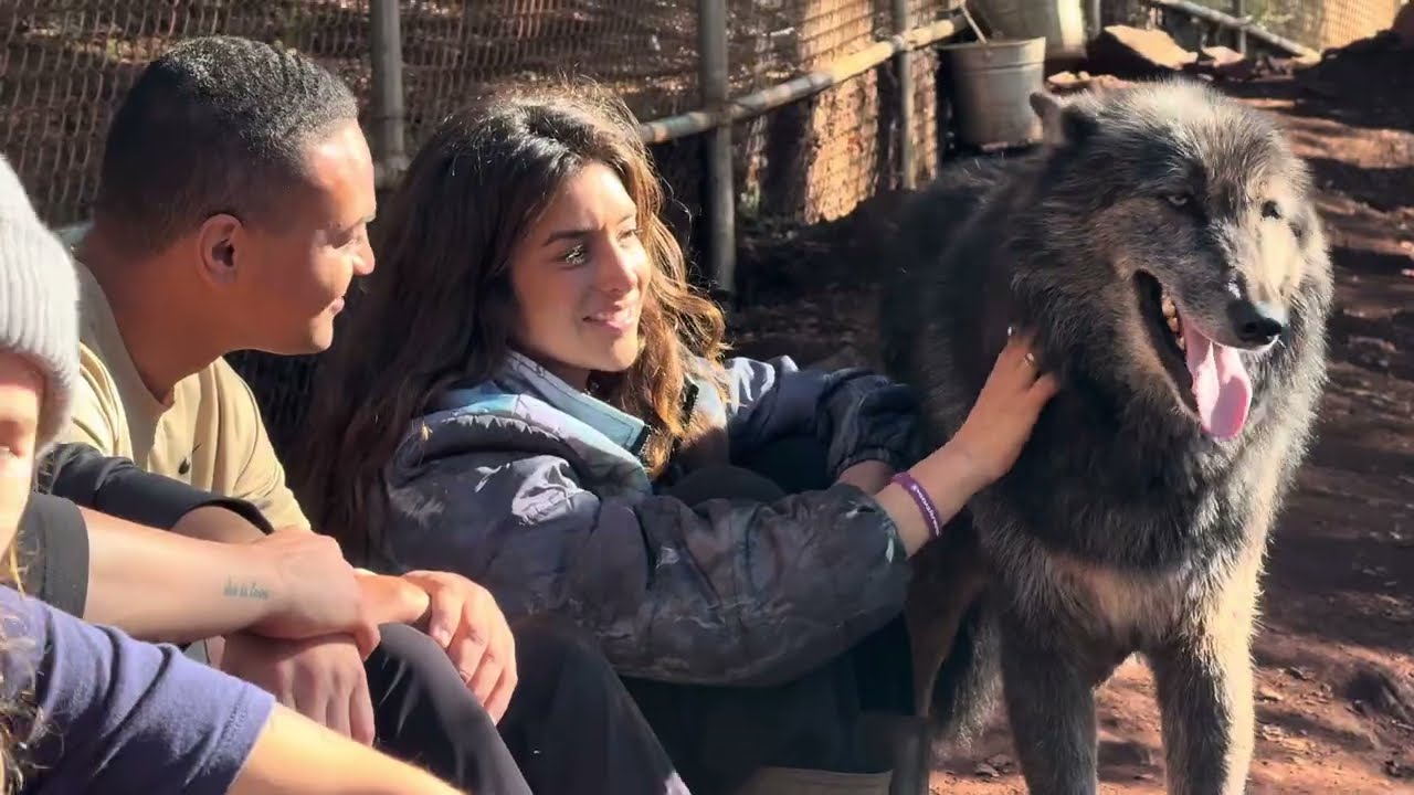 Oglala Lakota Visit Women for Wolves Sanctuary