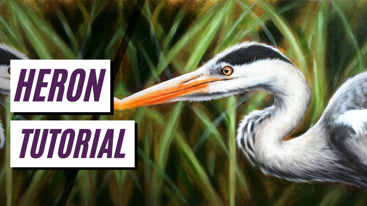 How To Paint A HERON