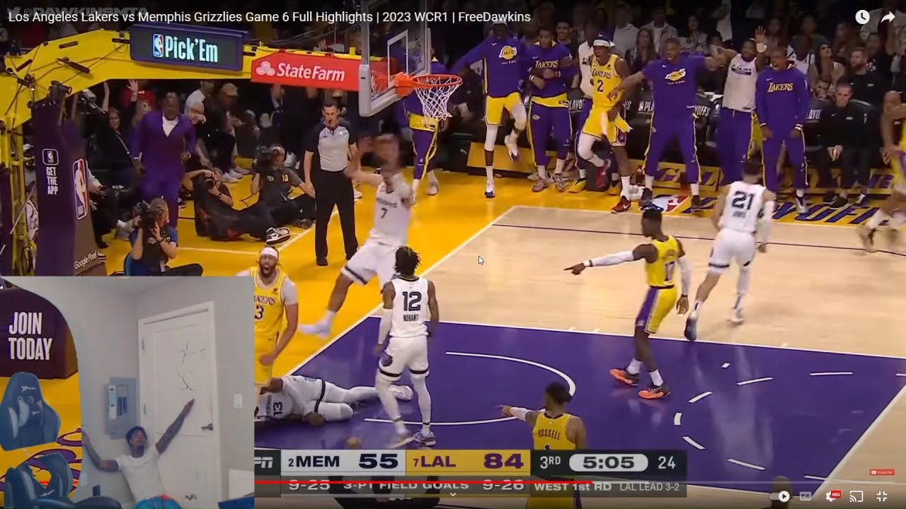 FlightReacts To #2 GRIZZLIES at #7 LAKERS | FULL GAME 6 HIGHLIGHTS | April 28, 2023!